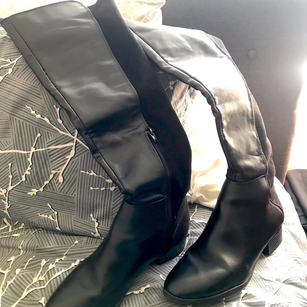 Long black boots